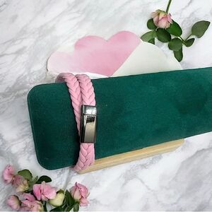 Double-wrap PU Braided Leather Magnetic Bracelet Wrap l 3 colors to choose! New